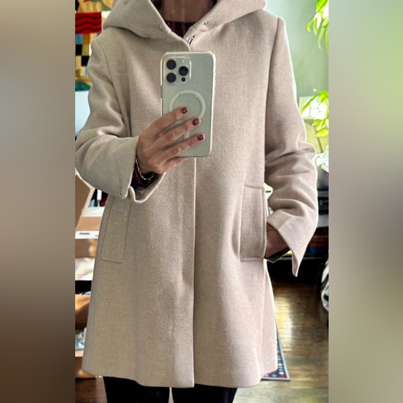 MANGO mixed blend coat.Size Medium.
Color light beige. - Picture 5 of 16